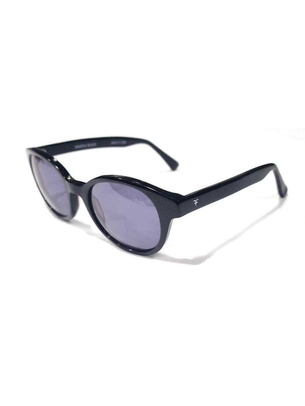 Five Four Marina Black Gray Round Unisex Sunglasses Vintage Retro Steampunk